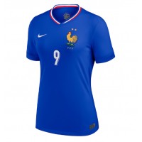 Camisa de Futebol França Olivier Giroud #9 Equipamento Principal Mulheres Europeu 2024 Manga Curta